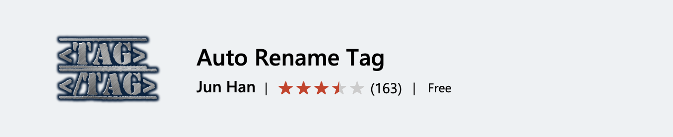 Auto Rename Tag VS Code extension