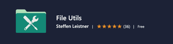 File Utils Visual Studio Code extension