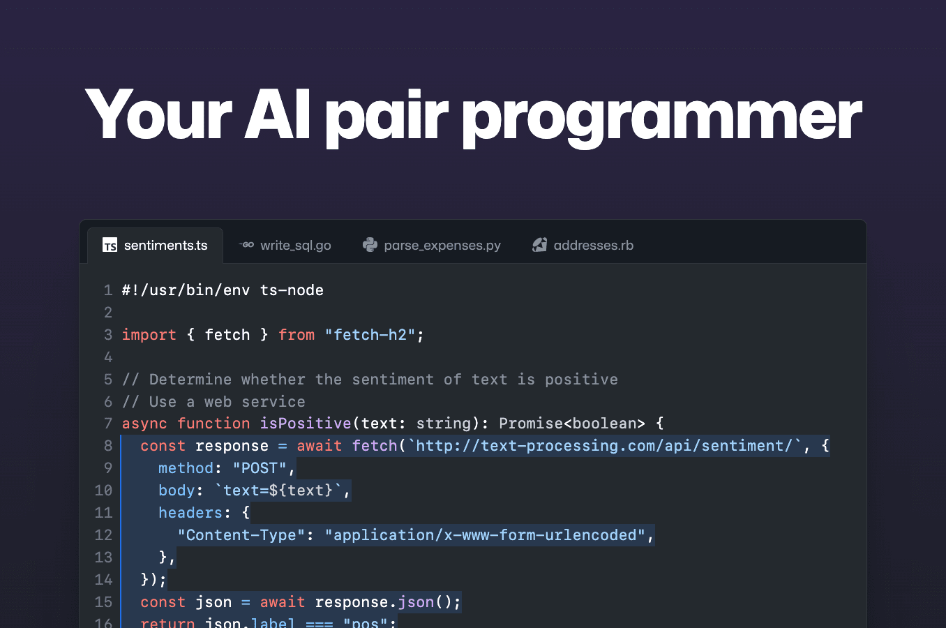 GitHub Copilot Visual Studio Code extension