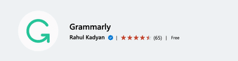 Grammarly Visual Studio Code extension