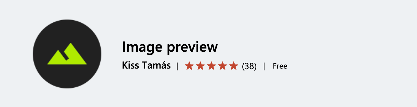 Image Preview Visual Studio Code extension