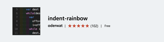 Indent Rainbow Visual Studio Code extension
