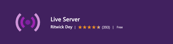 Live Server Visual Studio Code extension