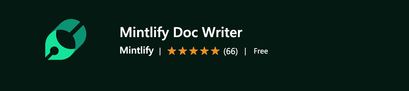 Mintlify Doc Writer VS code extension