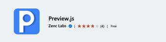 Preview.js Visual Studio Code extension logo