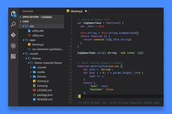 Sublime Material Theme Visual Studio Code theme