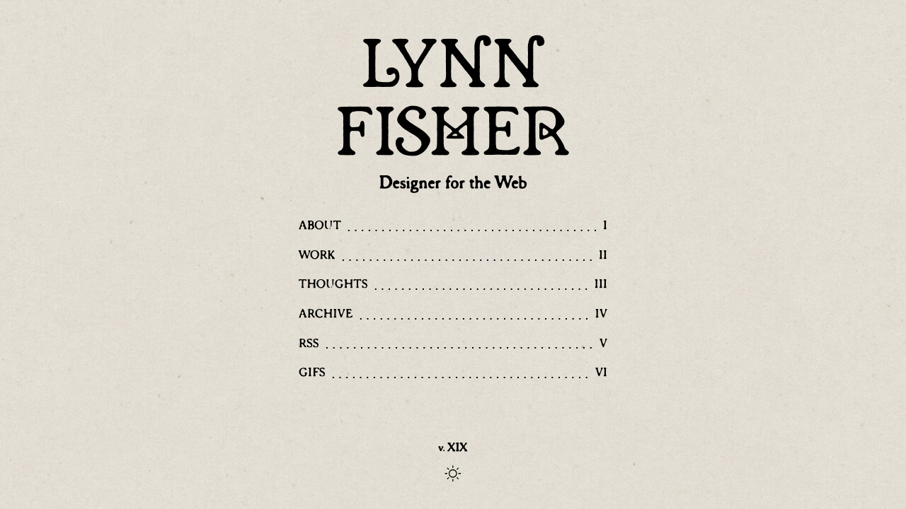 Lynn Fisher website creative portfolio