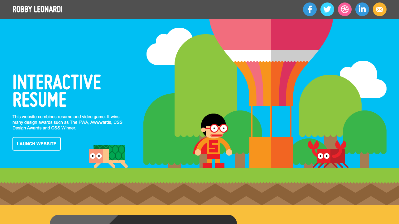 Robby Leonardi website creative portfolio